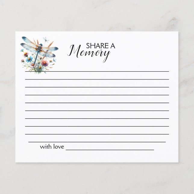 Dragonfly Deel een Geheugen, Eenvoudige Begrafenis (Voorkant)