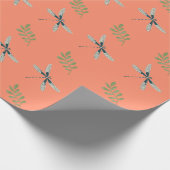 Dragonfly Delight: gecoördineerd inpakpapier (Hoek)