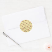 Dragonfly Delight Ronde Sticker (Envelop)