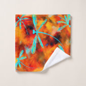 Dragonfly Desert Flit Bath Towel Set Bad Handdoek (Wasdoekje)