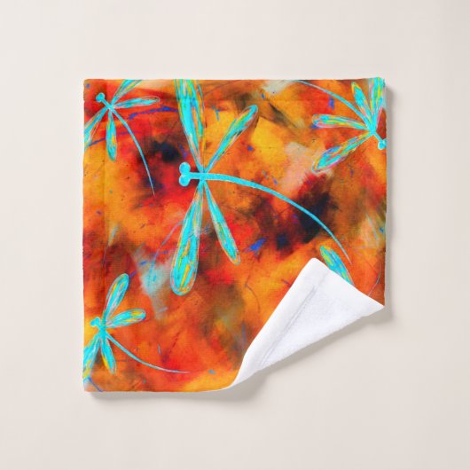 Dragonfly Desert Flit Bath Towel Set Bad Handdoek (Wasdoekje)