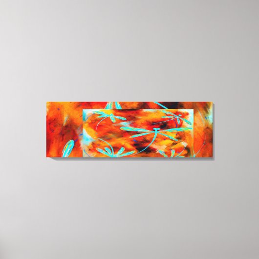Dragonfly Desert Montage Canvas Afdruk (Voorkant)