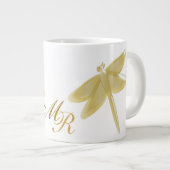 Dragonfly Design monogram Grote Koffiekop (Voorkant rechts)