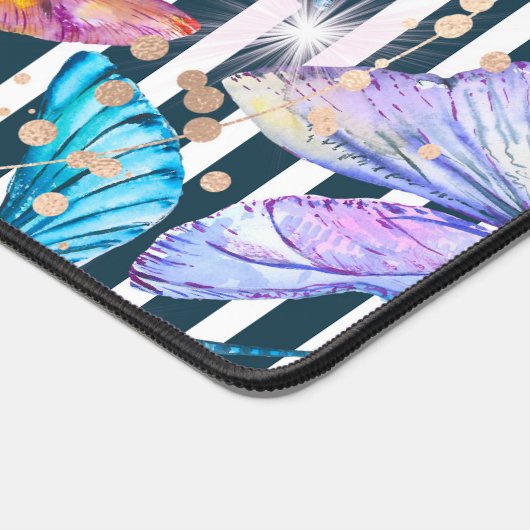 Dragonfly Desk Mat met zwarte strepen (Hoek)