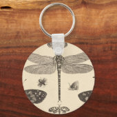 Dragonfly ( detail ) kunst sleutelhanger (Voorkant)