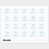 Dragonfly Diabetes Awareness Ronde Sticker (Vel)