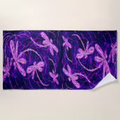 Dragonfly Disco Beach Towel Strandlaken (Voorkant)
