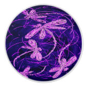 Dragonfly Disco Keramische Knop (Voorkant)