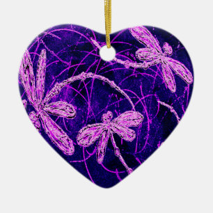 Dragonfly Disco kerstversiering Keramisch Ornament