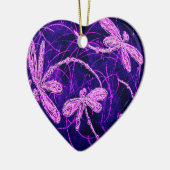 Dragonfly Disco kerstversiering Keramisch Ornament (Links)