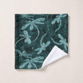 Dragonfly Disco Midnight Blue Bad Handdoek (Wasdoekje)