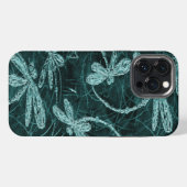 Dragonfly Disco Midnight Blue iPhone Hoesje (Achterkant horizontaal)