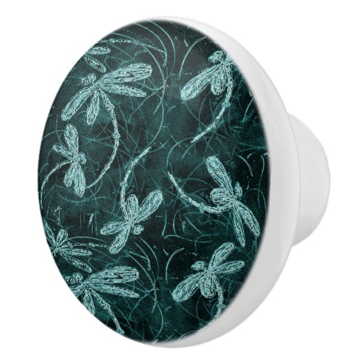 Dragonfly Disco Midnight Blue Keramische Knop (Rechts)