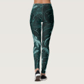 Dragonfly Disco Midnight Blue Leggings (Achterkant)