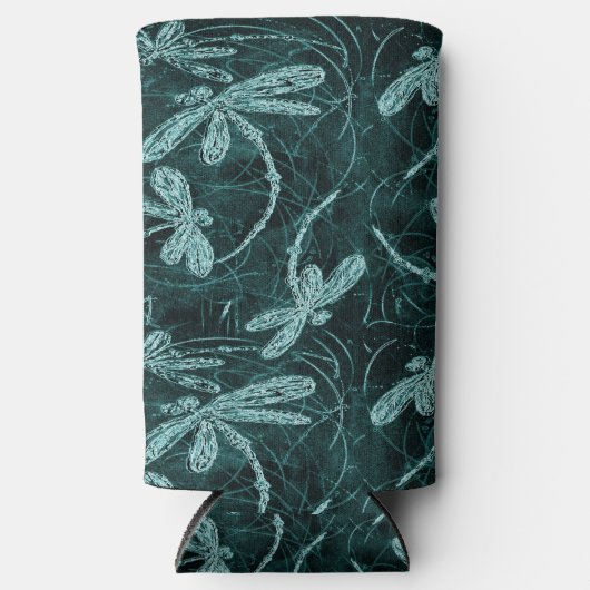 Dragonfly Disco Midnight Blue Seltzer Blikjeskoeler (Voorkant)