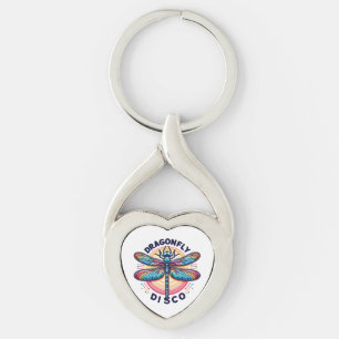 Dragonfly Disco Sleutelhanger
