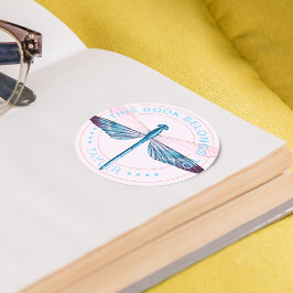 Dragonfly Dit boek behoort tot Ronde Sticker