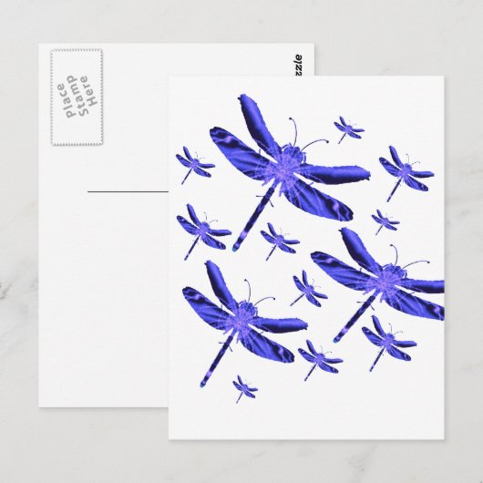 Dragonfly Dragonflies Briefkaart (Voorkant / Achterkant)