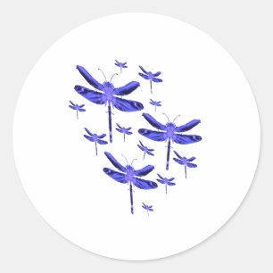 Dragonfly Dragonflies Ronde Sticker