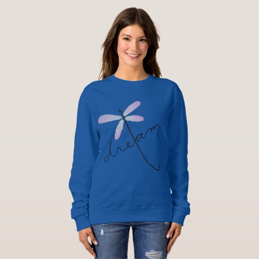 Dragonfly Dream Abstracte kunst om te Draag Trui (Voorkant volledig)