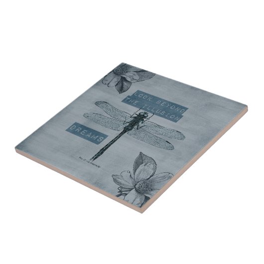 Dragonfly Dream Illusion Tegeltje (Zijkant)