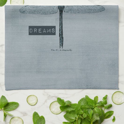 Dragonfly Dream Illusion Theedoek (Gevouwen)