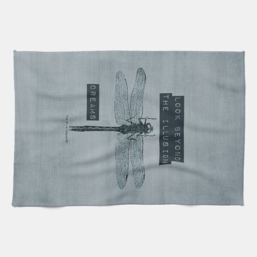 Dragonfly Dream Illusion Theedoek (Horizontaal)