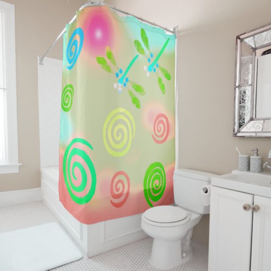 Dragonfly Dream Shower Curtain Douchegordijn (In situ)