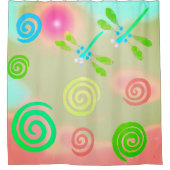 Dragonfly Dream Shower Curtain Douchegordijn (Voorkant)