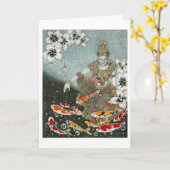 Dragonfly Dream VII (Luisteren naar vrede) Kaart (Gele Bloem)