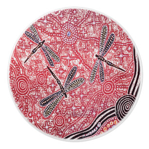 Dragonfly Dreaming Ceramic Knob Keramische Knop