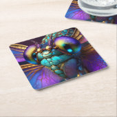 Dragonfly Dreaming Moonstone Kartonnen Onderzetters (Schuin)