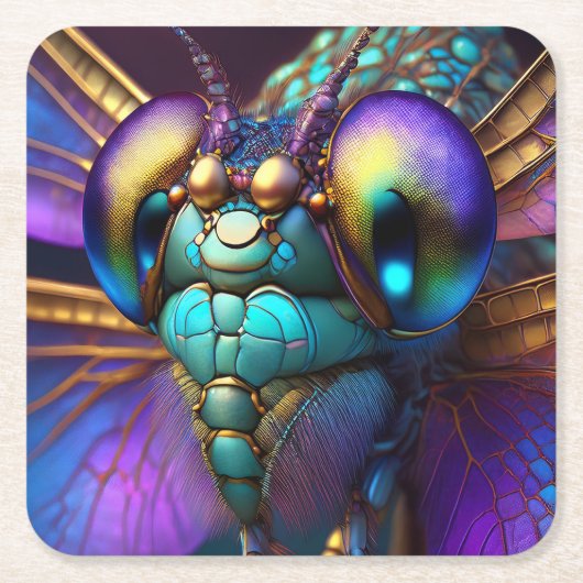 Dragonfly Dreaming Moonstone Kartonnen Onderzetters (Voorkant)