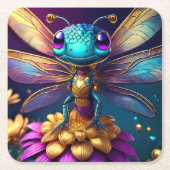 Dragonfly Dreaming Zephyr Kartonnen Onderzetters (Voorkant)