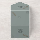 Dragonfly Dreams Alles in een bruiloft uitnodiging (Buitenkant)