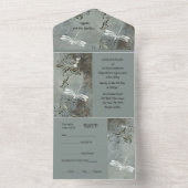 Dragonfly Dreams Alles in een bruiloft uitnodiging (Binnen)