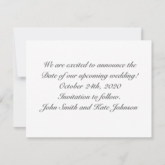 Dragonfly Dreams Bewaar de datum Save The Date (Achterkant)