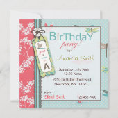 Dragonfly Dreams Invitation Square Kaart (Achterkant)