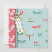 Dragonfly Dreams Invitation Square Kaart (Voorkant)