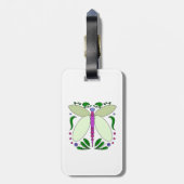 Dragonfly Dreams: met de hand getrokken Bagagelabel (Achterkant verticaal)