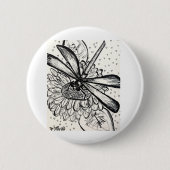 Dragonfly Dreams Ronde Button 5,7 Cm (Voorkant)