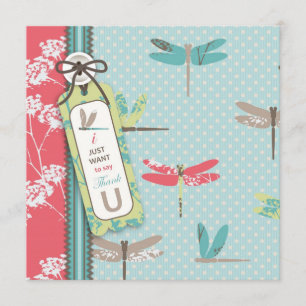 Dragonfly Dreams TY Square Bedankkaart