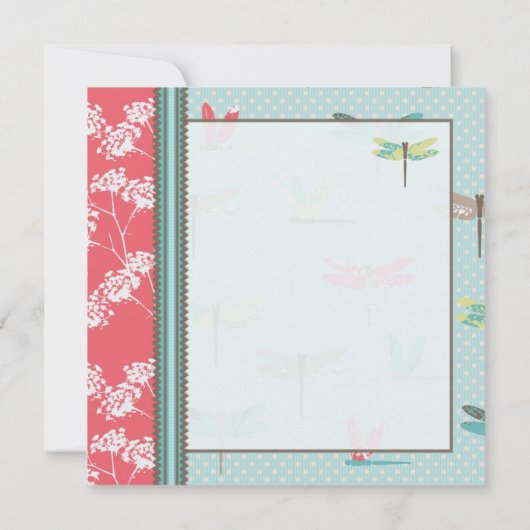 Dragonfly Dreams TY Square Bedankkaart (Achterkant)