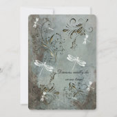 Dragonfly Dreams Wedding Invitation Kaart (Voorkant)