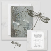 Dragonfly Dreams Wedding Invitation Kaart