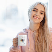 Dragonfly Dreamscape, aangepast Tweekleurige Koffiemok