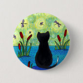 Dragonfly-droompen Ronde Button 5,7 Cm (Voorkant)