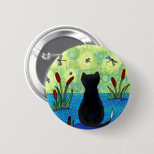 Dragonfly-droompen Ronde Button 5,7 Cm (Voorkant /achterkant)