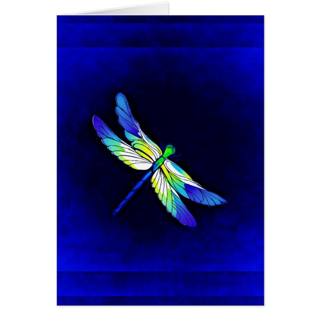 Dragonfly Electric Blue - Personaliseren met een n (Voorkant)