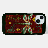 Dragonfly Elegant Jeweled 2 Folk Art Case-Mate iPhone Case (Achterkant (horizontaal))